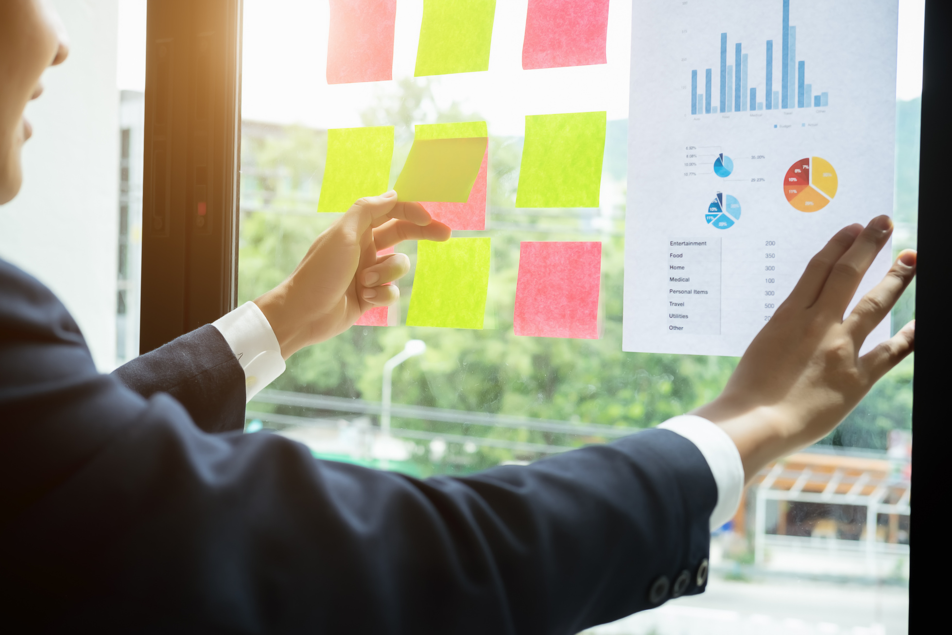 Meeting with Charts and Plans